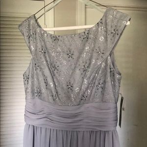 Floor Length Silver Jessica Howard Dress